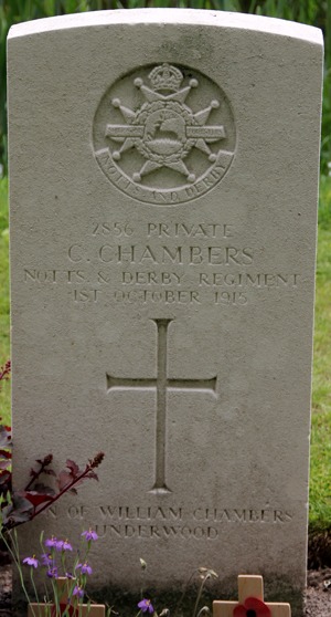 Private Carvell Chambers grave