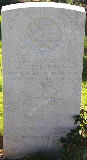Sergeant John Frederick Chambers grave