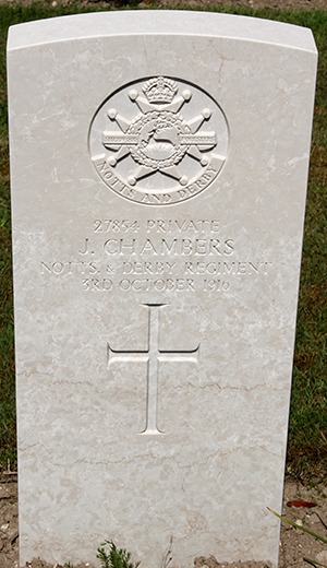 Private John Chambers grave