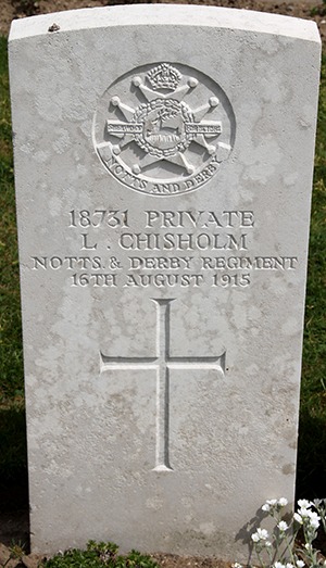 Private Leslie Chisholm grave