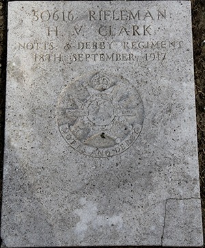 Private Harold Victor Clark grave