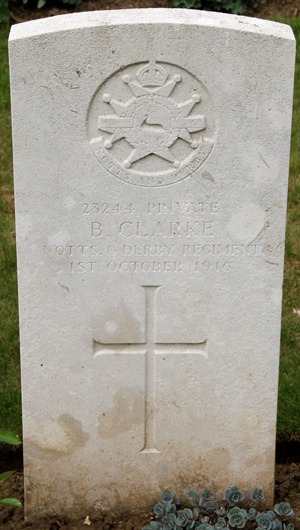 Private Benjamin Clarke grave