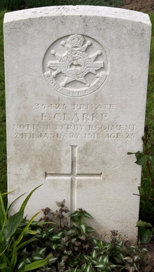 Private Fred Clarke grave