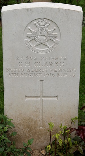 Private George Henry Clarke grave