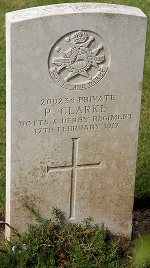Private Percy Clarke grave