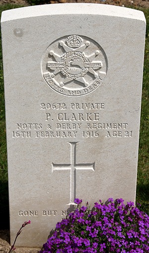Private Percy Clarke grave