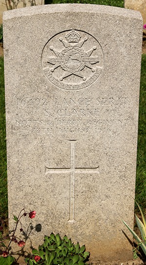 Lance Sergeant Stephen Clarke grave