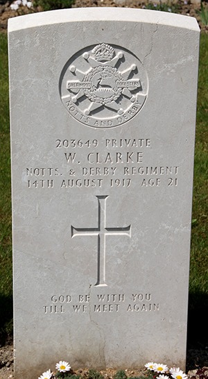 Private Walter Clarke grave