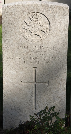 Private Jonathan Clegg grave