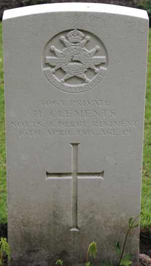 Private Harry Clements grave