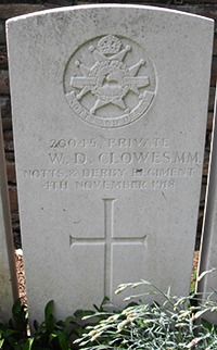 Private William Dexter Clowes grave