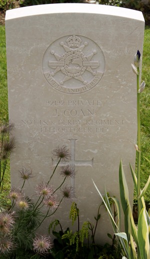 Private John Coan grave