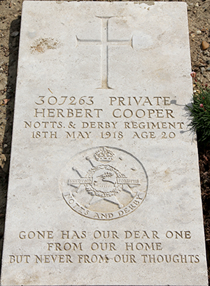 Private Herbert Cooper grave