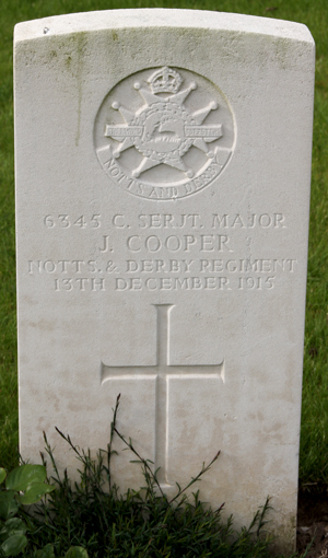 Company Sergeant Major John Cooper grave