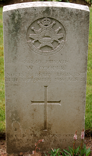 Private William Cooper grave