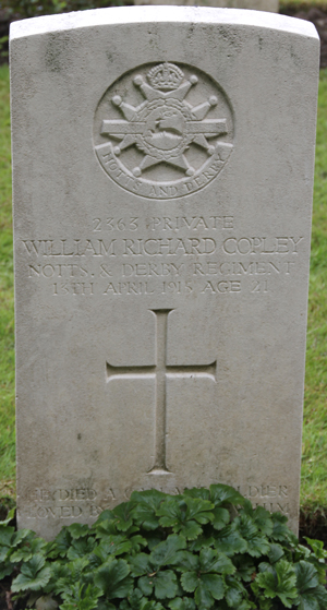 Private William Richard Copley grave
