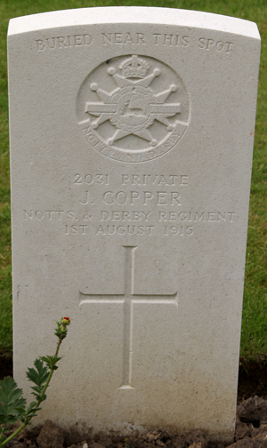 Private John Cooper grave