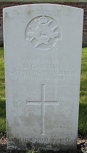 Private Leonard Cousins grave