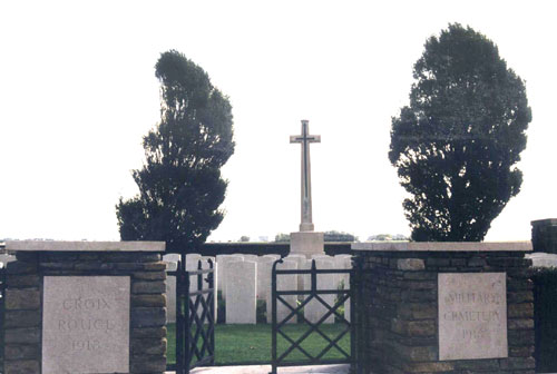 Croix-Rouge Military Cemetery, Quaedypre, France.
