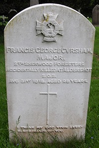 Major Francis George Cursham grave