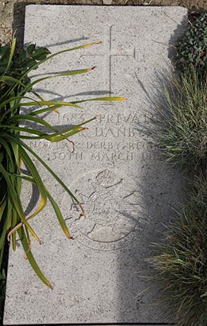 Private Arthur Danby grave