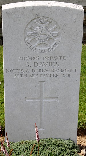 Private George Davies grave