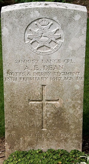 Lance Corporal Albert Edward Dean grave