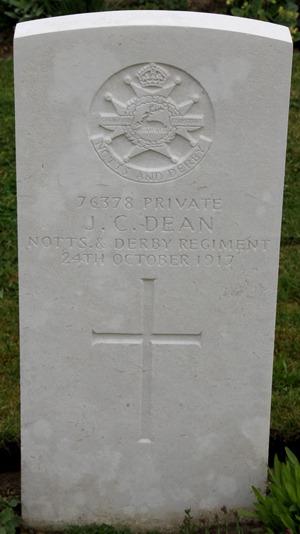 Private John C. Dean grave
