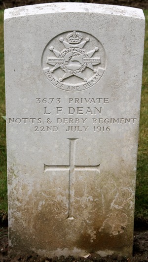 Private Leslie Frank Dean grave