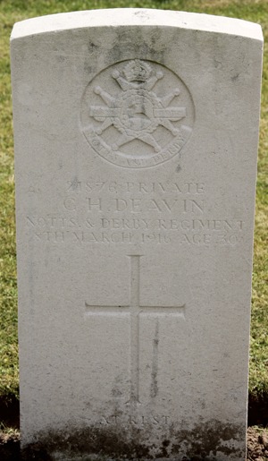 Private Clifford Henry Deavin grave