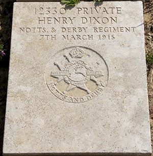 Private Henry Dixon grave
