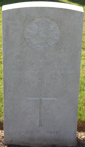 Private Thomas Henry Dorrington grave