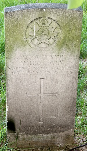 Private William Henry Drewry grave