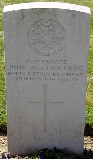 Private John William Dring grave
