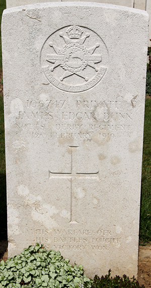 Private James Edgar Dunn grave