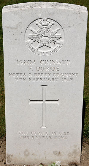 Private Fred Duroe