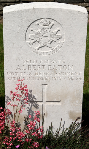 Private Albert Eaton grave
