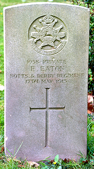 Private E. Eaton grave