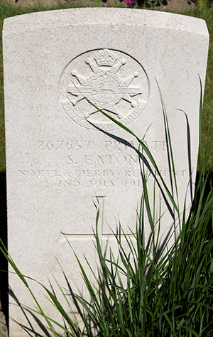 Private Samuel Eaton grave