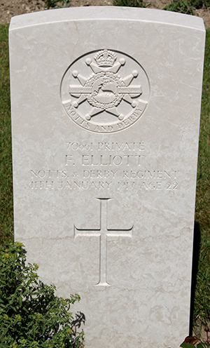 Private Fred Elliott grave