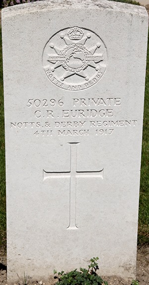 Private Charles Reuben Euridge grave