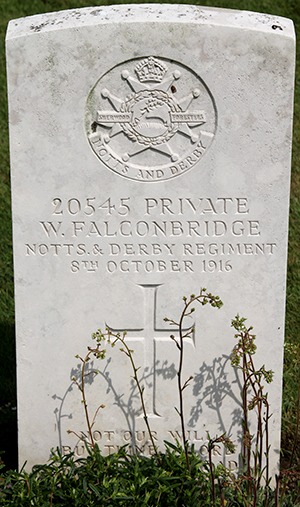 Private William Falconbridge grave