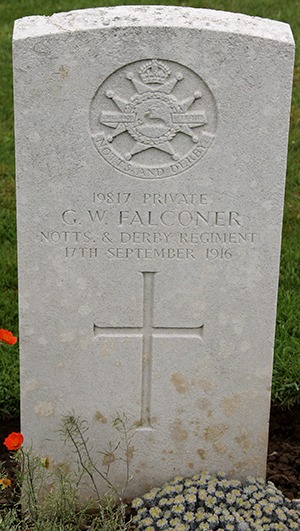 Private George William Falconer grave
