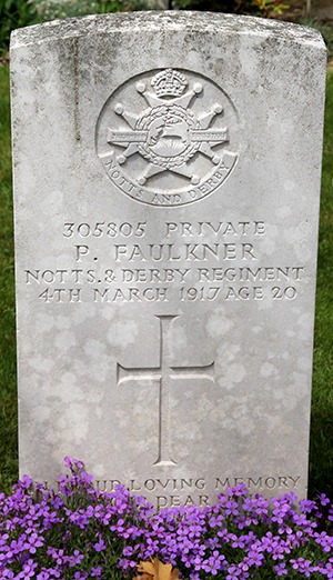 Private Percy Faulkner grave