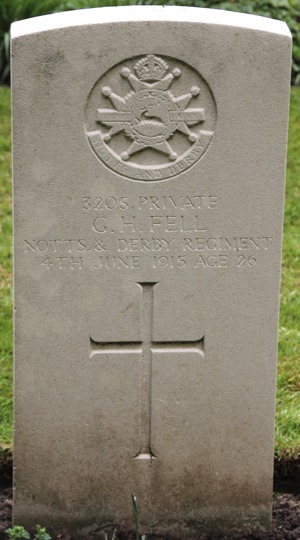 Private George Henry Fell grave