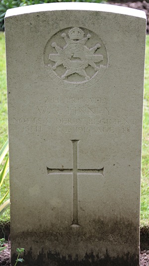 Private William John Finney grave