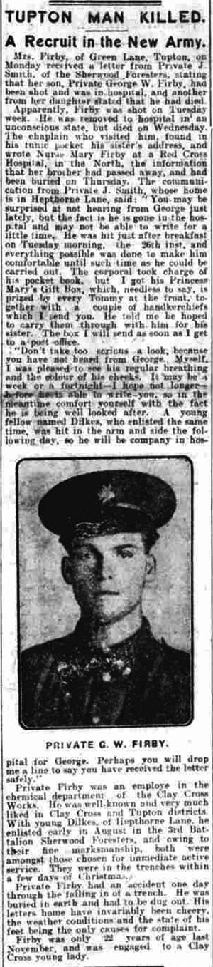 Private George Waite Firby article