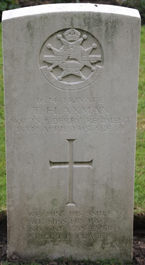 Private Theodore Flaxman grave