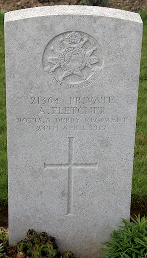 Private Arthur Fletcher grave