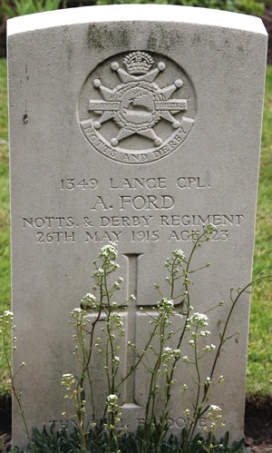 Lance Corporal Alec Ford grave